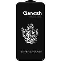 foto захисне скло ganesh (full cover) (тех.пак) для iphone 11 (чорний) 1206532