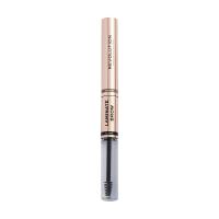 foto олівець-гель для брів 2 в 1 makeup revolution laminate brow, bronde, 2.1 мл