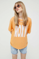 foto бавовняна футболка roxy колір помаранчевий