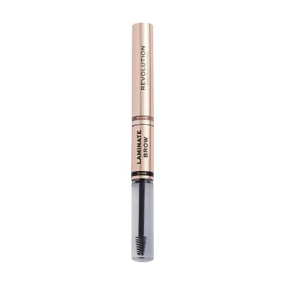 Podrobnoe foto олівець-гель для брів 2 в 1 makeup revolution laminate brow, bronde, 2.1 мл