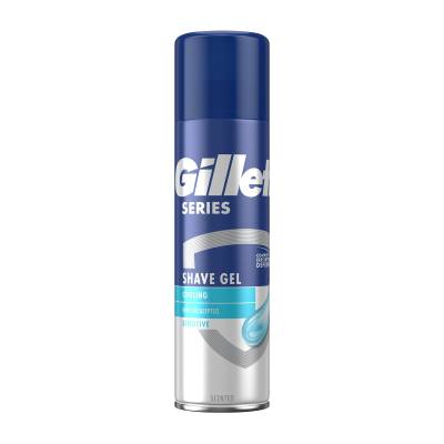 Podrobnoe foto чоловічий гель для гоління gillette series sensitive cool, 200 мл