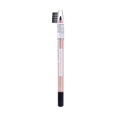 Podrobnoe foto олівець для брів seventeen longstay eyebrow shaper 4 very black, з щіточкою, 1.14 г