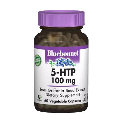 Podrobnoe foto харчова добавка амінокислота в капсулах bluebonnet nutrition 5-htp 100 мг, 60 шт