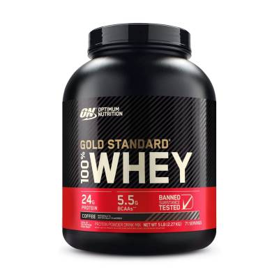 Podrobnoe foto харчова добавка протеїн optimum nutrition 100% whey gold standard кава, 2.27 кг