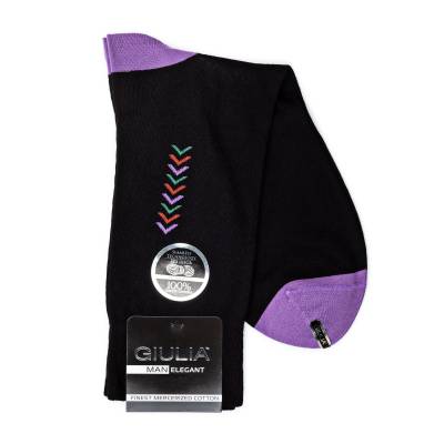 Podrobnoe foto шкарпетки чоловічі giulia elegant 408 calzino violet р.43-44