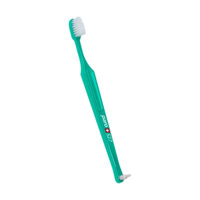 Podrobnoe foto дитяча зубна щітка paro swiss kids s27, м'яка, зелена, 1 шт (у поліетиленовій упаковці)