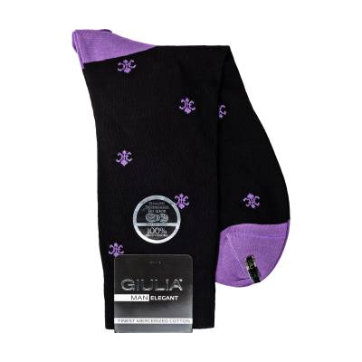 Podrobnoe foto шкарпетки чоловічі giulia elegant 405 violet, розмір 41-42