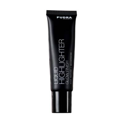 Podrobnoe foto рідкий хайлайтер для обличчя pudra cosmetics glow finish liquid highlighter 01, 30 г