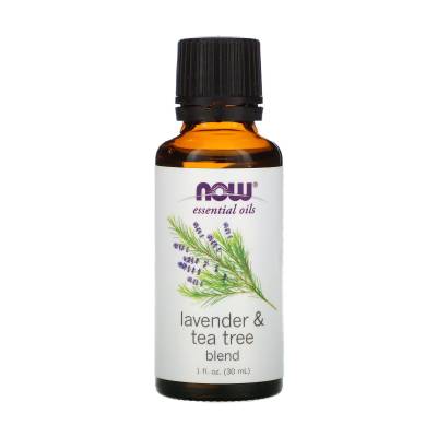 Podrobnoe foto ефірна олія now foods essential oils 100% pure lavender & tea tree лаванди та чайного дерева, 30 мл