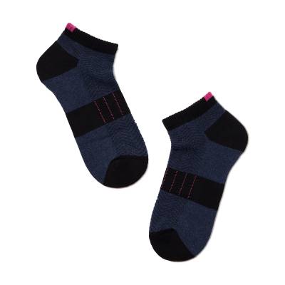 Podrobnoe foto шкарпетки жіночі conte elegant active 16с-92сп-092 короткі, з махровою стопою, темно-сині, розмір 25