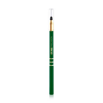 Podrobnoe foto олівець для очей eveline eye max precision з розтушовуванням зелений, 4г