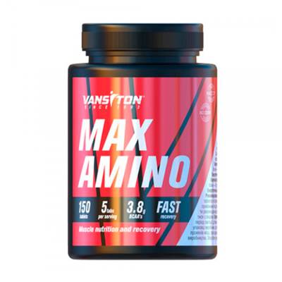 Podrobnoe foto харчова добавка амінокислота в таблетках vansiton max amino, 150 шт