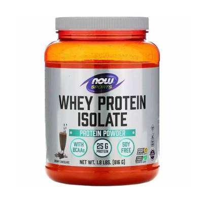 Podrobnoe foto харчова добавка в порошку now foods whey protein isolate ізолят сироваткового протеїну, смак вершкового шоколаду, 816 г