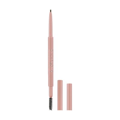 Podrobnoe foto олівець для брів nam precise brow pencil зі щіточкою, 3 warm red brown, 0.1 г