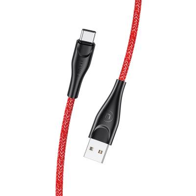 Podrobnoe foto дата кабель usams us-sj395 u41 type-c braided data and charging cable 2m (червоний) 871912