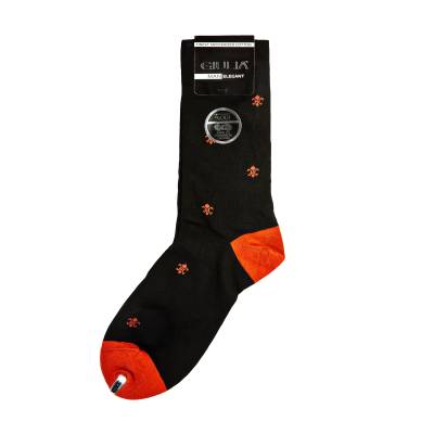 Podrobnoe foto шкарпетки чоловічі giulia elegant 405 orange, розмір 43-44