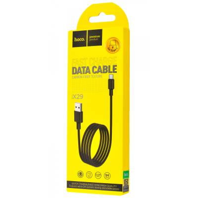 Podrobnoe foto дата кабель hoco x29 superior style type-c cable 2a (1m) (черный) 714682
