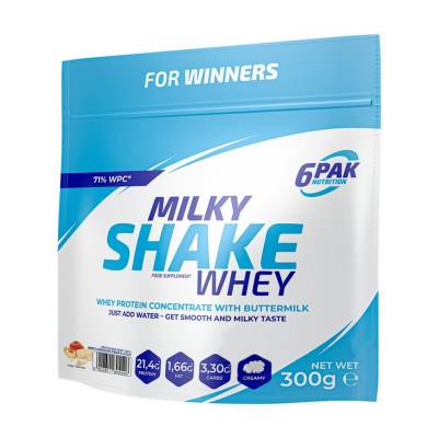 Podrobnoe foto харчова добавка протеїн в порошку 6pak nutrition milky shake whey ванільне морозиво, 300 г