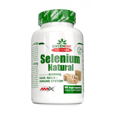 Podrobnoe foto харчова добавка мінерали в капсулах amix nutrition greenday provegan selenium natural селен натуральний, 90 шт