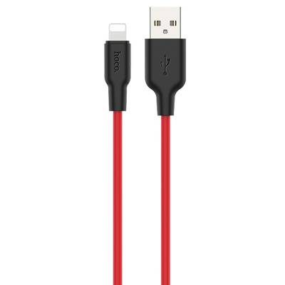 Podrobnoe foto дата кабель hoco x21 plus silicone lightning cable (1m) (black / red) 915381