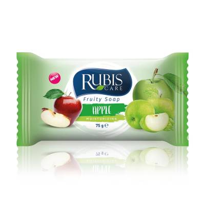Podrobnoe foto тверде мило rubis care fruity soap apple яблуко, 60 г