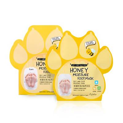 Podrobnoe foto зволожувальна маска для ніг esfolio honey moisture foot mask з екстрактом меда, 1 пара
