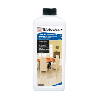 Podrobnoe foto засіб для очищення і догляду за плиткою з керамограніта glutoclean, 1 л