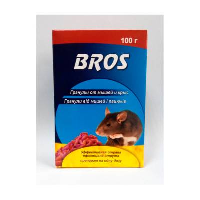 Podrobnoe foto гранули від мишей і пацюків bros 100 г