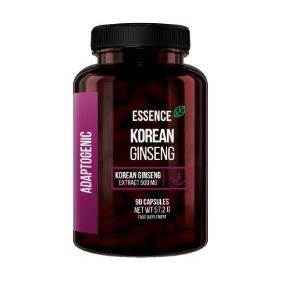 Podrobnoe foto харчова добавка в капсулах essence nutrition adaptogenic korean ginseng корейська женьшень, 500 мг, 90 шт