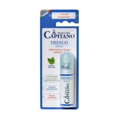 Podrobnoe foto освіжувач для ротової порожнини pasta del capitano fresco fresh mouth spray mint, 15 мл