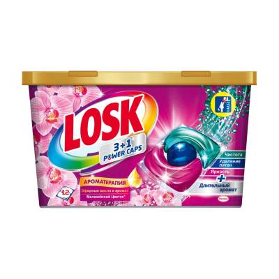 Podrobnoe foto набір капсул для прання losk (малайзійська квітка, 12 шт + сolor, 12 шт)