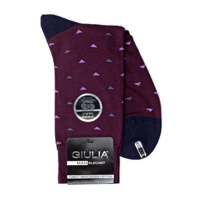 Podrobnoe foto шкарпетки чоловічі giulia elegant 404 calzino violet р.39-40