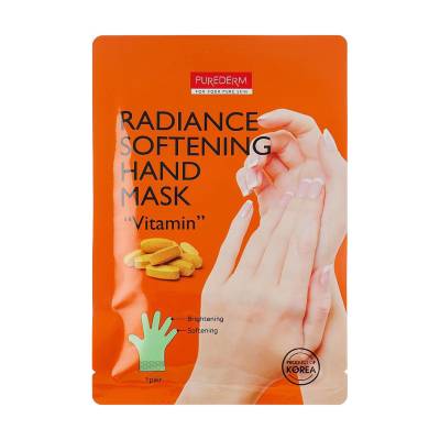 Podrobnoe foto маска-рукавички для рук purederm radiance softening hand mask vitamin для пом'якшення та сяйва шкіри, 2*15 г