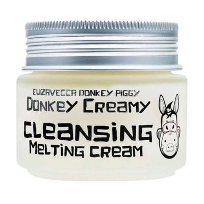 Podrobnoe foto очищувальний крем-олія для зняття макіяжу elizavecca donkey creamy cleansing melting cream, 100 мл