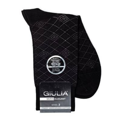 Podrobnoe foto шкарпетки чоловічі giulia elegant 203 calzino black р.43-44