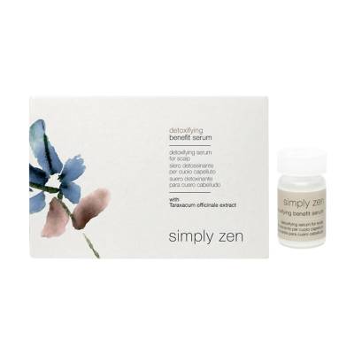 Podrobnoe foto нормалізувальна сироватка simply zen normalizing benefit serum для жирної шкіри голови, з екстрактом тараксакуму, 12*5 мл