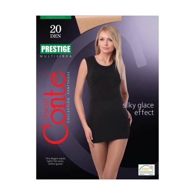 Podrobnoe foto колготки жіночі conte elegant prestige з ефектом ніжного шовку, без шортиків, 20 den, nero, розмір 4