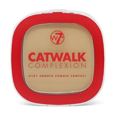 Podrobnoe foto компактна пудра для обличчя w7 catwalk complexion silky smooth powder compact translucent, 7 г
