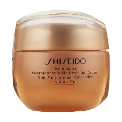 Podrobnoe foto нічний крем для обличчя shiseido benefiance overnight wrinkle resisting cream проти зморщок, 50 мл