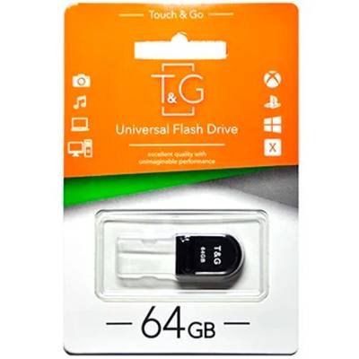 Podrobnoe foto флеш-драйв usb flash drive t&g 010 shorty series 64gb (чорний) 1213223