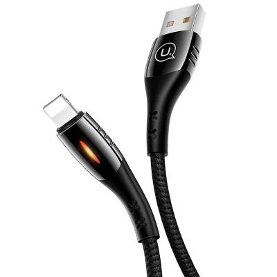 Podrobnoe foto дата кабель usams us-sj344 smart power-off lightning cable u-tone (1.2m) (чорний) 1213503