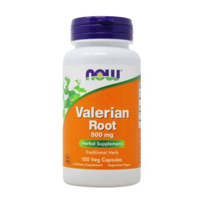 Podrobnoe foto харчова добавка в капсулах now foods valerian root корінь валеріани, 500 мг, 100 шт