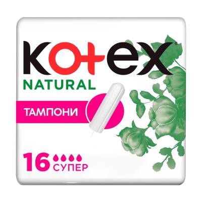 Podrobnoe foto тампони kotex natural super, 16 шт