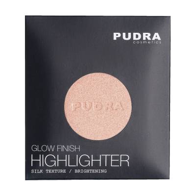 Podrobnoe foto хайлайтер для обличчя pudra cosmetics glow finish higlighter 04, 5.5 г (змінний блок)