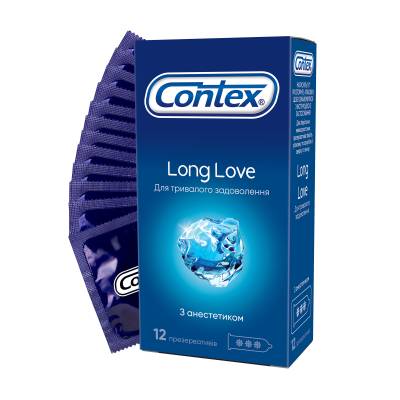 Podrobnoe foto презервативи contex long love для тривалого задоволення, 12 шт
