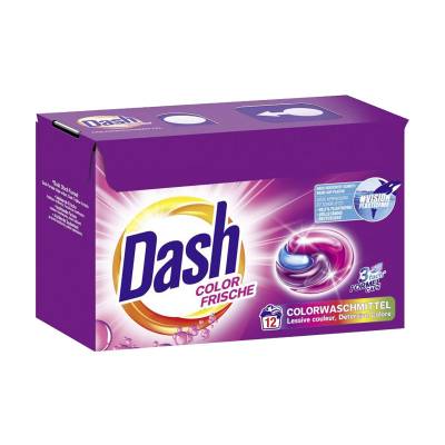 Podrobnoe foto капсули для прання кольорових речей dash color frische 12 циклів прання, 12 шт