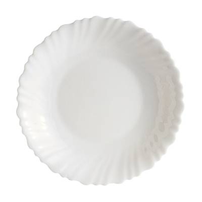 Podrobnoe foto тарілка супова luminarc feston біла, 23 см (n7850)