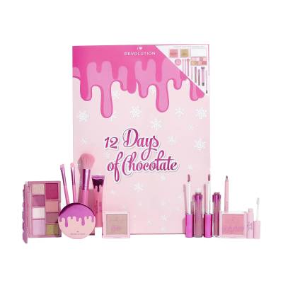 Podrobnoe foto набір для макіяжу i heart revolution advent calendar 12 days of chocolate, 12 одиниць