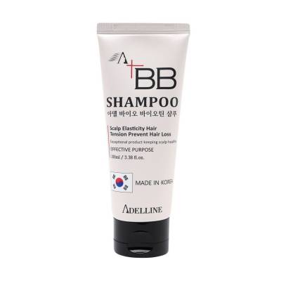 Podrobnoe foto шампунь проти випадання волосся adelline bio biotin shampoo з біо біотином, 100 мл