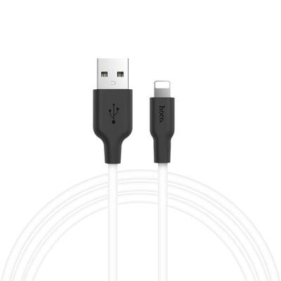 Podrobnoe foto дата кабель hoco x21 plus silicone lightning cable (2m) (black_white) 880166